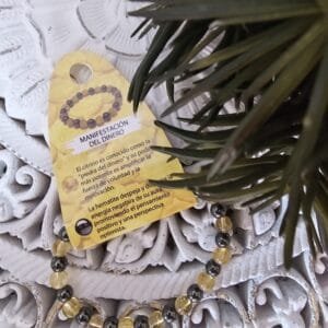 Pulsera Citrino y Hematite - Manifestación del Dinero