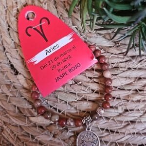 Pulsera Jaspe Rojo Aries