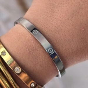 Pulsera Cartier Plateada-400