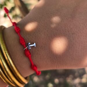 Pulsera 7 nudos inicial T ORO