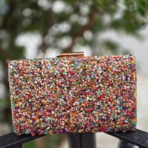 Bolso de Piedras Dorado