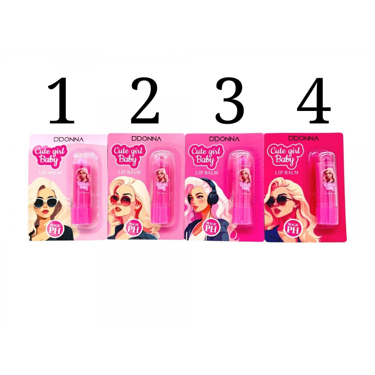Ddonna Bálsamo labial Cute Girl Baby - Imagen 3