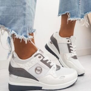 Tenis NK gris plomo