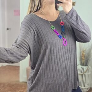 Jersey Canalé chocolate 2671