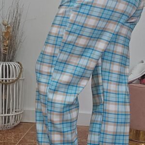 Pantalón cinturón cuadros 37901